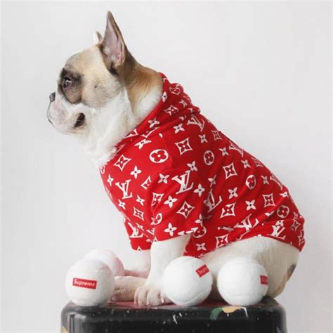 supreme louis vuitton dog sweater|supreme x louis vuitton hoodie.